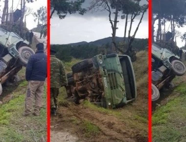 Ατύχημα με στρατιωτικό όχημα στη Χίο